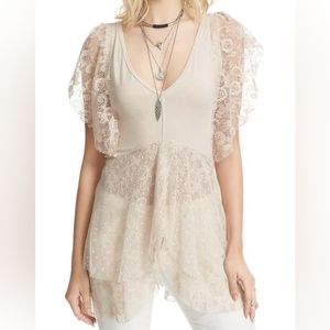Free People Heatherton Lace Top | US S
